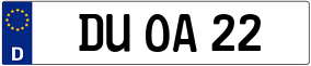 Trailer License Plate